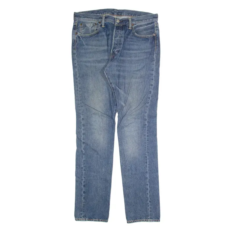 LEVI'S 501S Jeans Mens Blue Skinny Straight Stone Wash W34 L34