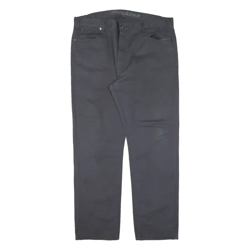 DICKIES Workwear Mens Trousers Grey Regular Straight W40 L32