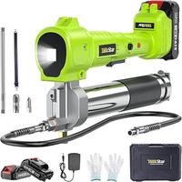 【TaskStar】Electric Grease Gun Kit, 39.4”Flexible Hose with 2 Batteries and Charger, 10000 PSI Cordless Grease Gun with ...