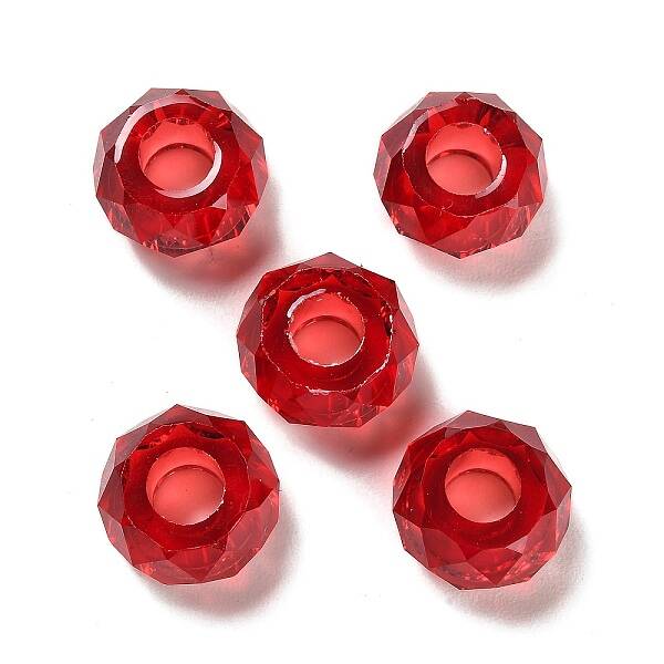 Transparent Resin European Beads