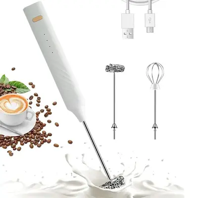 Handheld Wireless Coffee Milk Frother, 1 Count Portable Egg Beater, Household Mini Handheld Cordless Blender For Kitchen