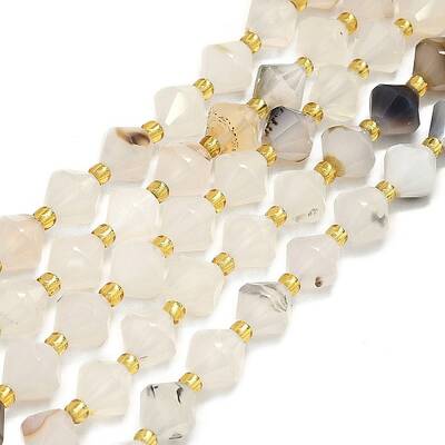 Natural Dendritic Agate Beads Strands