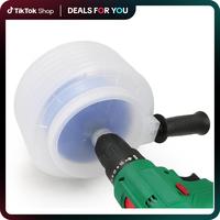 Collapsible Hole Saw Accessories Dust Bowl, Rubber Scalable Dust Cover Collector for Installing Recessed Lights and Ceiling C...