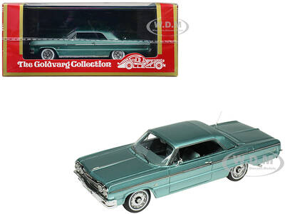 1964 Chevrolet Impala Azure Aqua Blue Metallic with Blue Interior Limited Edition to 200 pieces Worldwide 1/43 Model Car by G...