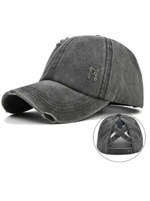 Unisex Street Style Baseball Cap, Casual Sportive Baseball Cap, Trendy Fitted Hat for Men & Women for All Season