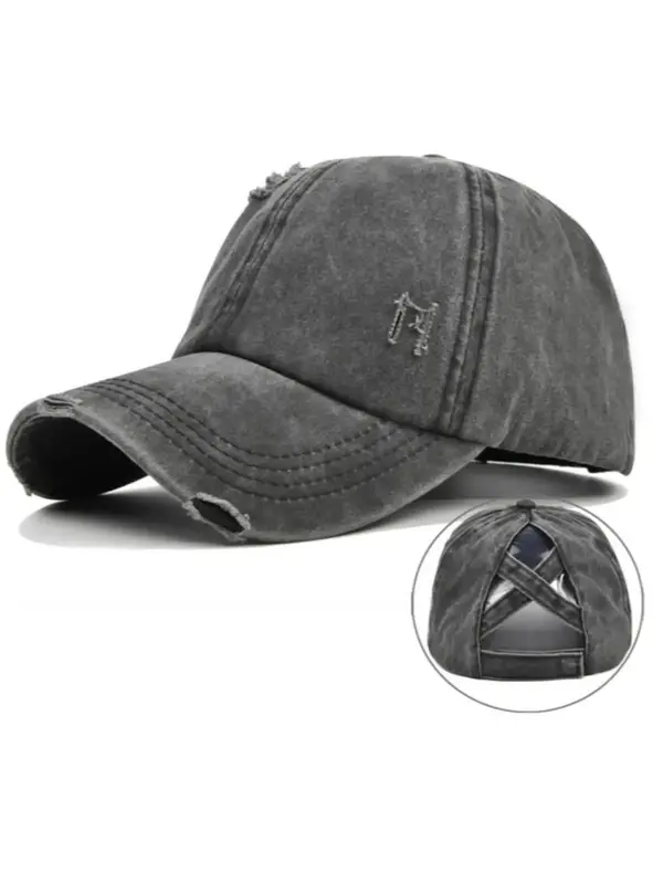 Unisex Street Style Baseball Cap, Casual Sportive Baseball Cap, Trendy Fitted Hat for Men & Women for All Season
