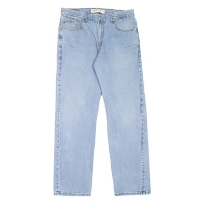 LEVI'S 505 Jeans Mens Blue Regular Straight W34 L32