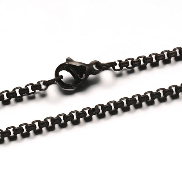 304 Stainless Steel Box Chain  Necklaces