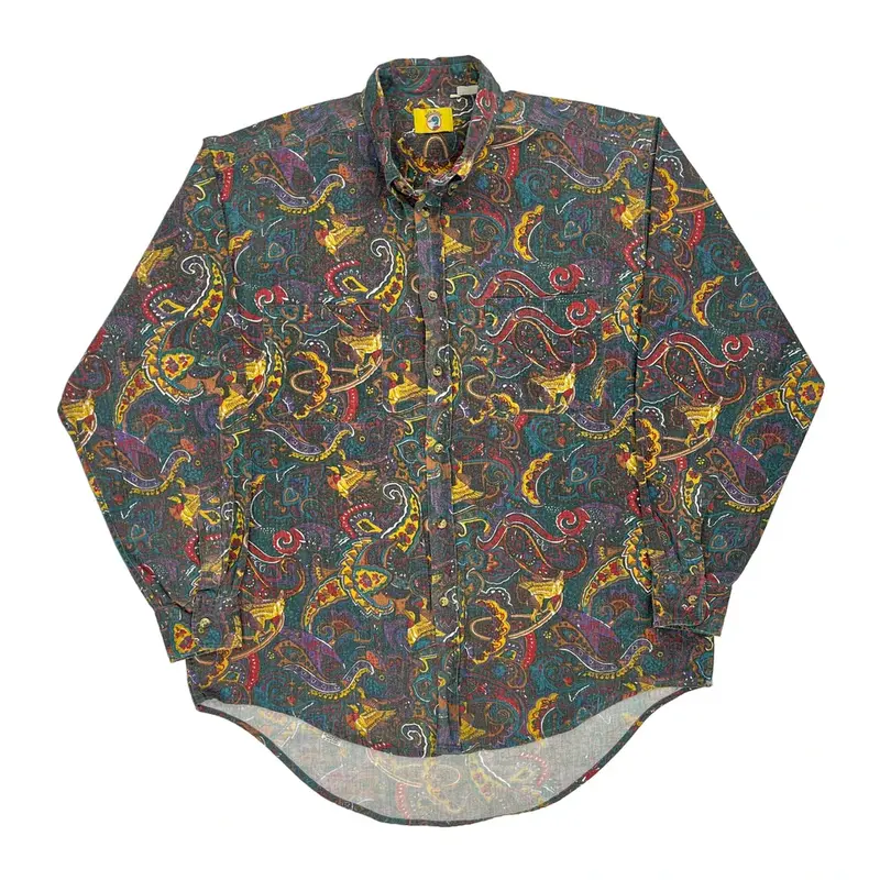 Duck Head Patterned Shirt - XL Multicoloured Cotton