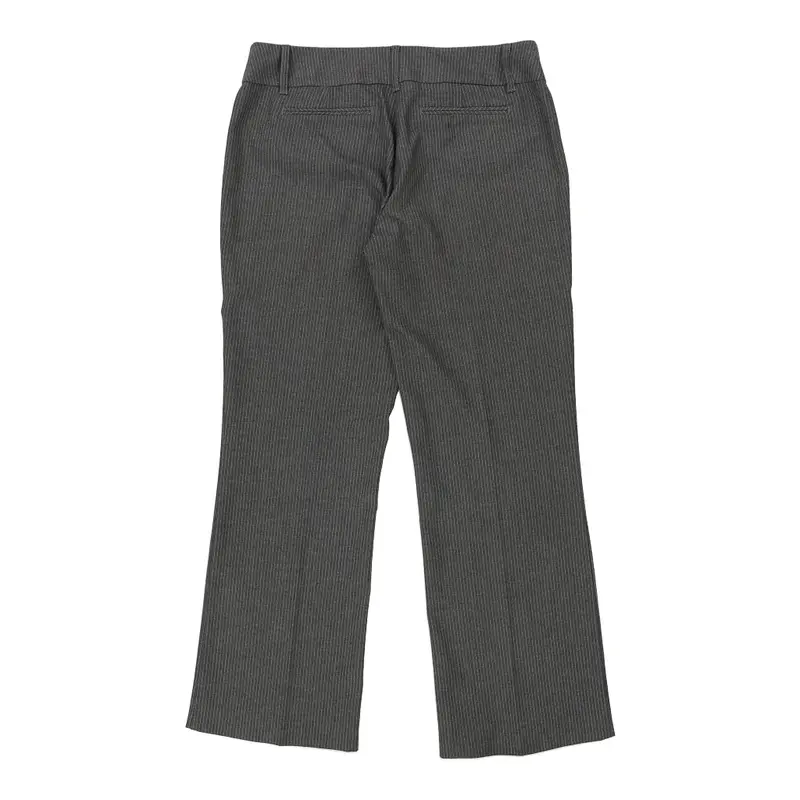 S.Oliver Pinstripe Trousers - 34W UK 14 Grey Cotton