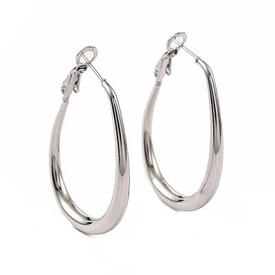 Non-Tarnish 304 Stainless Steel Hoop Earrings for Women