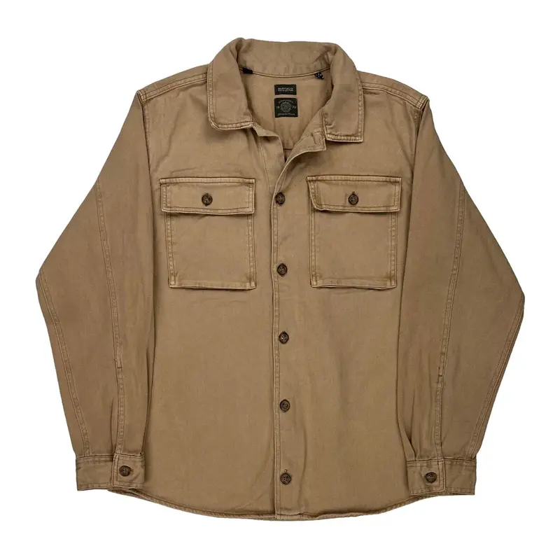 Buffalo David Bitton Shirt - XL Beige Cotton