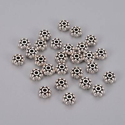 Tibetan Style Alloy Spacer Beads