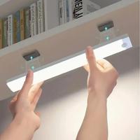 Under Cabinet Light, Wireless Motion-Sensor LED Light Bar, Rechargeable Magnetic USB Night Light for Corridor Kitchen Cabinet...
