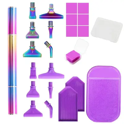 DIY Diamond Arts Colorful Painting Pen Kit, 1 Set Tool Kit, Diamond Craft Art Kit, Wide Application, DIY Diamond Arts Colo...