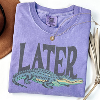 Comfort Colors Later Gator Vintage 90s T-Shirt, Retro Style Shirt, Funny Graphic Alligator Tee, Gift for Him or Her