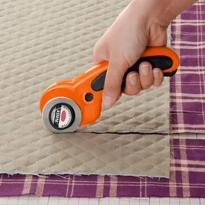 Portable Fabric Cutter Tools, Rotary Cutter Blade, Work Equipment for Men Women, Fabric Round Cutting Tool, Quilting Tool, Cr...