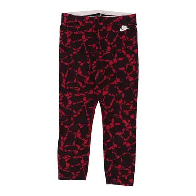 Nike Leggings - Medium Red Polyester