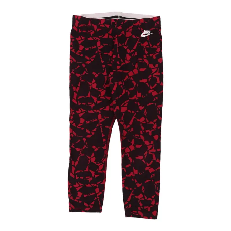 Nike Leggings - Medium Red Polyester