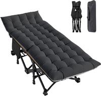 DoCred Camping Cot with Comfortable Mattress Cots for Sleeping with Pad Heavy Duty Camping Bed Sleeping Cot Include Carry Bag...