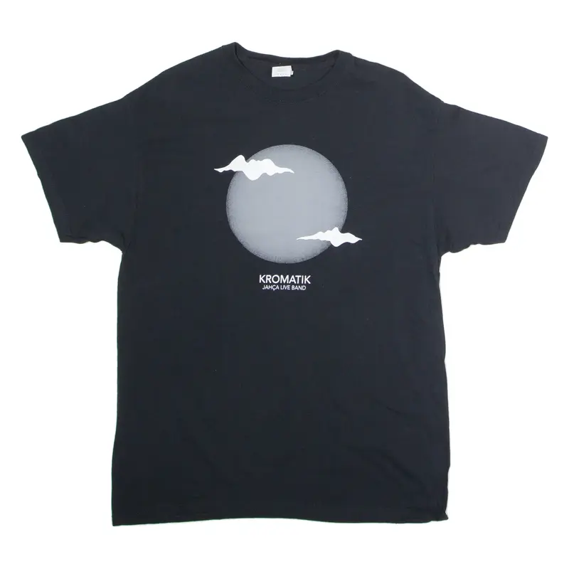 GILDAN Kromatik Jajca Live Band Mens Band T-Shirt Black Crew Neck L