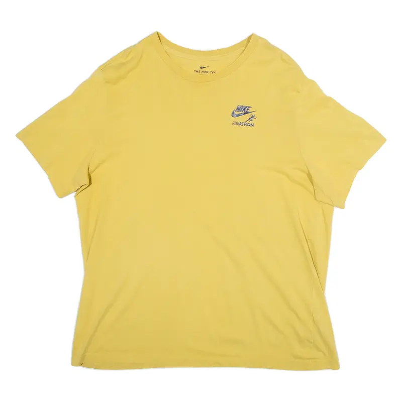 NIKE Mens T-Shirt Yellow XL