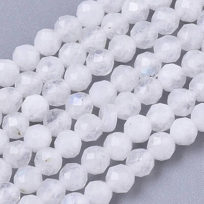 Natural Rainbow Moonstone Beads Strands