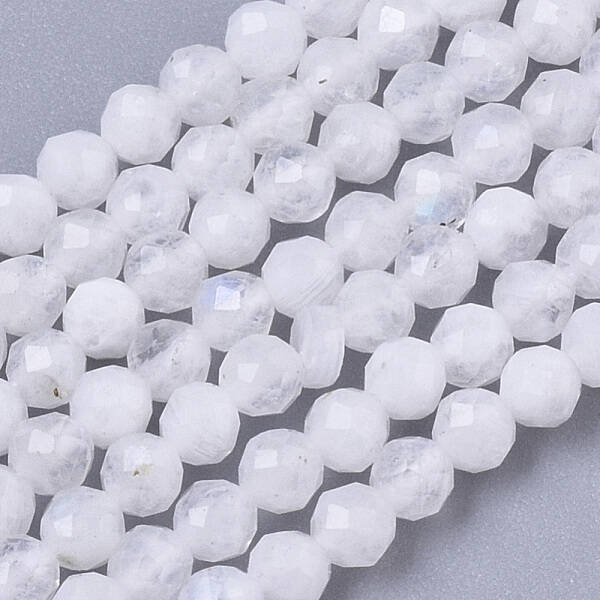 Natural Rainbow Moonstone Beads Strands