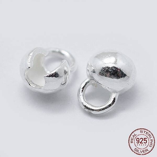 925 Sterling Silver Bead Tips Knot Covers