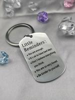Letter Pattern Slogan Metal Keychain for Men & Women, Stainless Steel Keychain, Pendant Accessory for Gift for Friend Boy Dau...