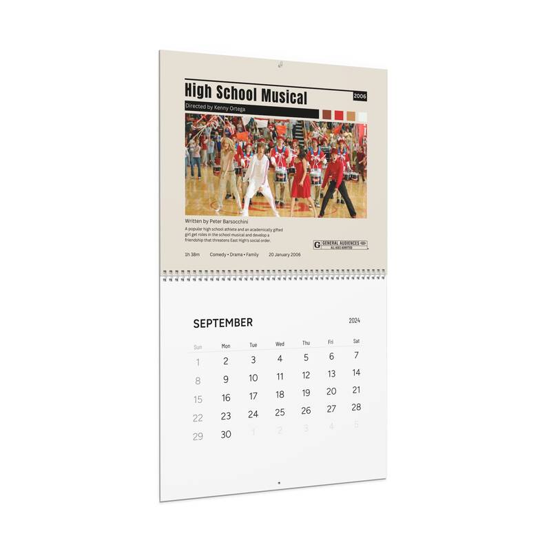 2024 In Disney Channel Movies Wall Calendar
