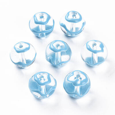 Transparent Glass Enamel Beads