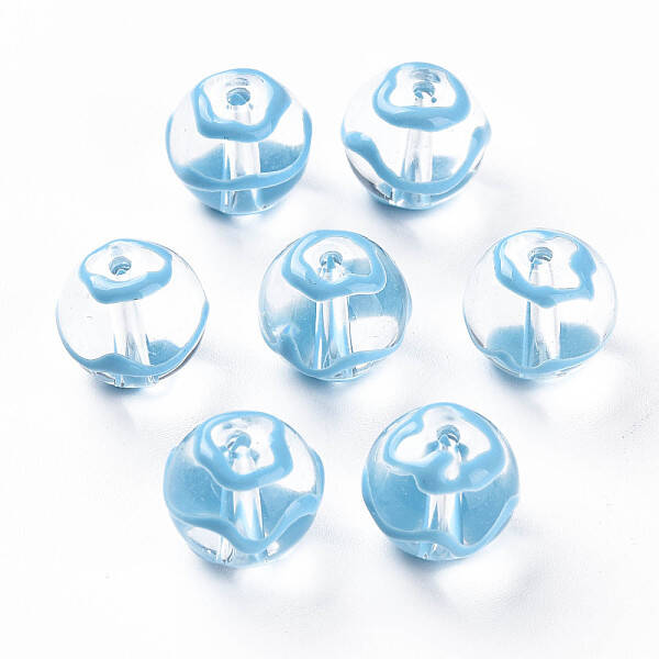 Transparent Glass Enamel Beads