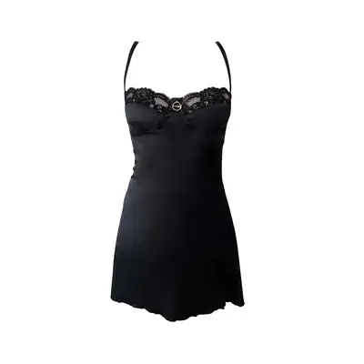 Short Satin Dress | Size: M | Color: Black