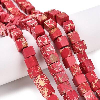 Dyed Synthetic Imperial Jasper Beads Strands