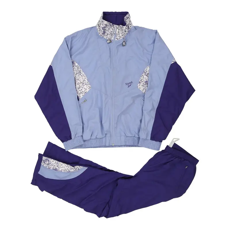 Triumph Full Tracksuit - Large Blue Polyester