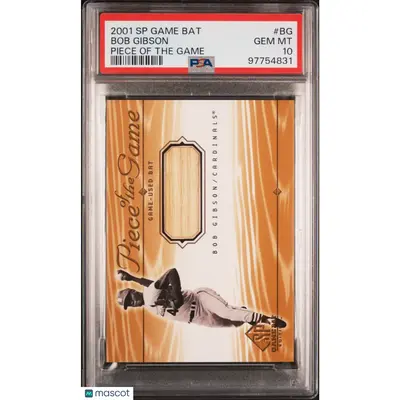 Bob Gibson PSA 2001 SP Game Bat Piece Of The Game #BG 10 97754831 POP 1
