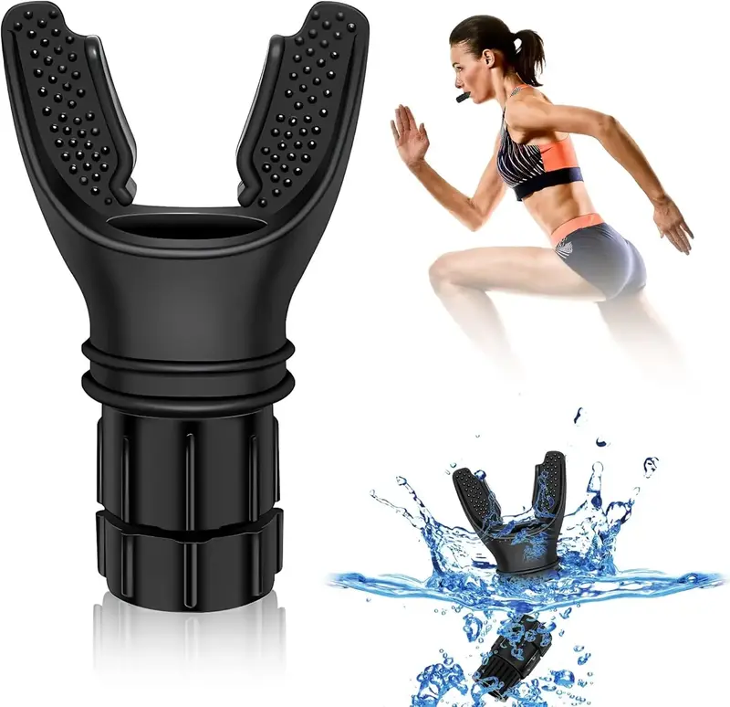 Portable Breathing Trainer with Adjustable Resistance Settings for Enhanced Strength and Endurance, Exercise Trainer - Lightw...
