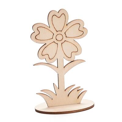 DIY Unfinished Wood Flowers Cutout