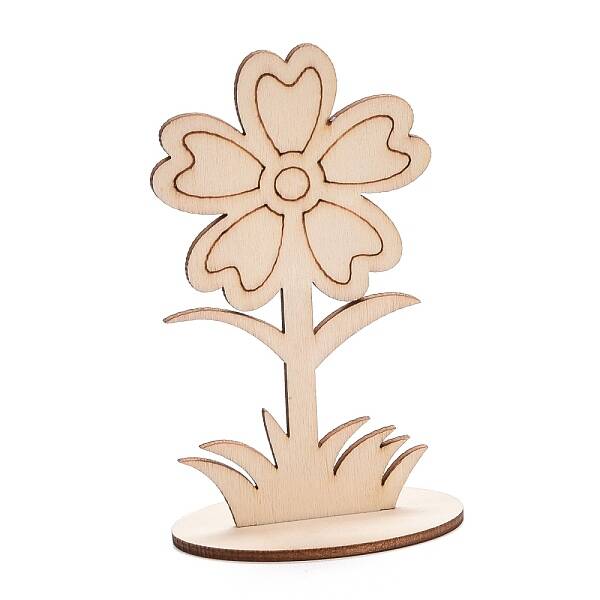 DIY Unfinished Wood Flowers Cutout