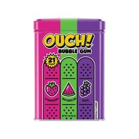 Ouch! Bubble Gum - Watermelon Strawberry & Grape Flavor 2oz Tin | 21 Sticks in a Tin Vintage Candy Snack Sweet Nostalgic Gum ...