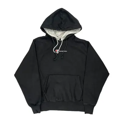 Reverse Weave Champion Hoodie - Medium Black Cotton Blend