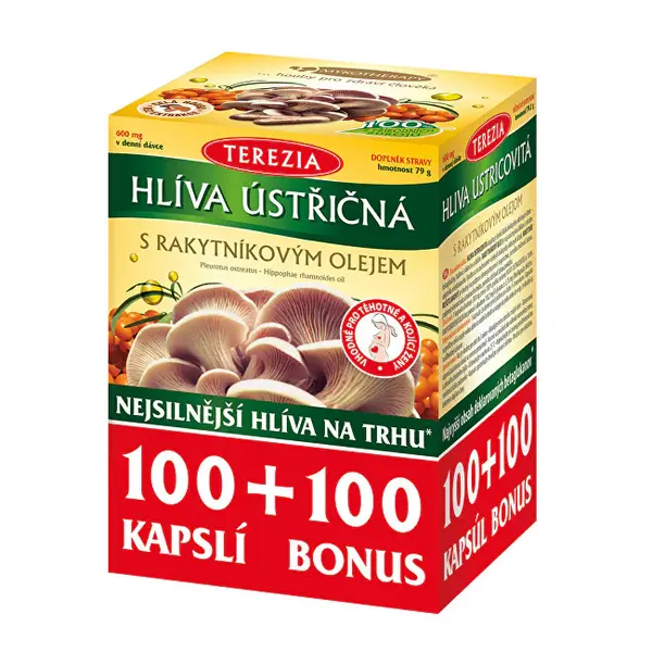 Terezia Company Capsule Di Olio Di Olivello Spinoso Al 100% Di Ostriche 100 Capsule + 100 Zd Arma