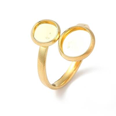 304 Stainless Steel Open Cuff Ring Findings