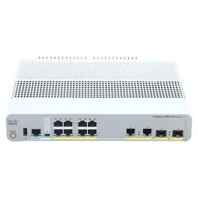 Cisco WS-C3560CX-8TCS-RF | Catalyst 3560-CX Series 3560CX-8T 8 x RJ-45 Ports 10/100/1000Base-T + 2 x Copper SFP Ports + 2 x S...