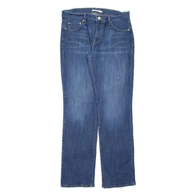 LEVI'S 505 Womens Jeans Blue Regular Straight Stone Wash W31 L33
