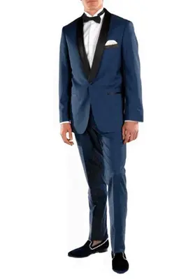 Dusty Blue Groomsmen Suits - Dusty Blue Suits