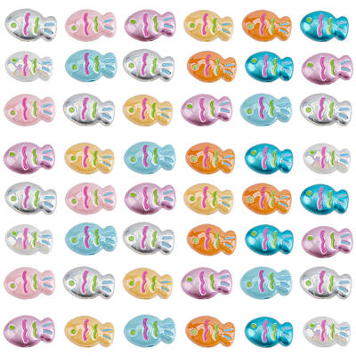50Pcs Opaque Acrylic Beads