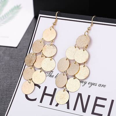 Fashionable Alloy Tassel Earrings