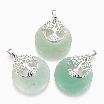 Natural Green Aventurine Pendants